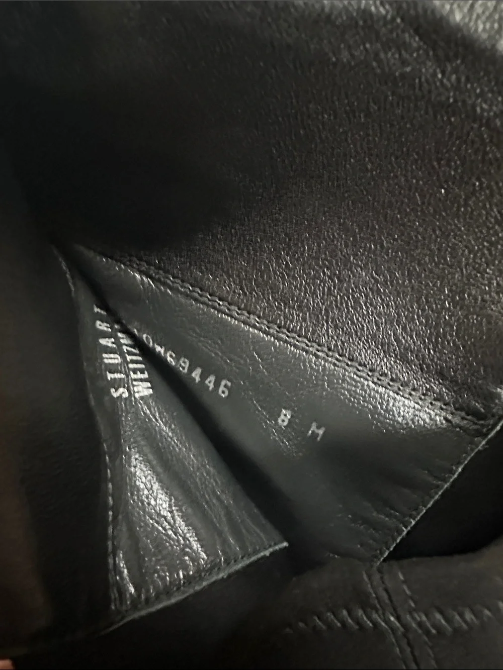 Stuart Weitzman Black Leather Over-the-Knee Wedge Boots
